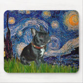 French Bulldog (schwarz 11) - Starry Night Mousepad (Vorne)
