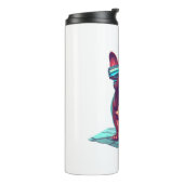 French Bulldog SciFi mit Cooler Sonnenbrille Thermosbecher (Nach links gedreht)