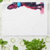 French Bulldog SciFi Wearing Cool Sunglasses Geschirrtuch (Gefaltet)