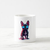 French Bulldog SciFi Wearing Cool Sunglasses Kaffeetasse (Mittel)