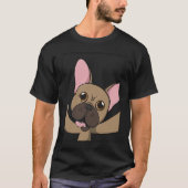 French Bulldog Selfie Animal Dog für Hundebesitzer T-Shirt (Vorderseite)