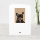 French Bulldog Shakespeare Happy Birthday Karte (Rückseite)