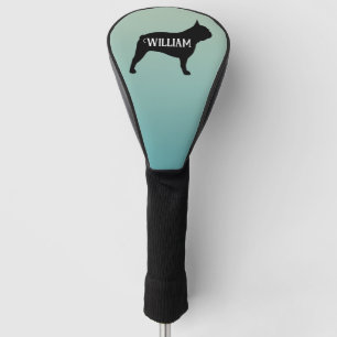 French Bulldog Silhouette Individuelle Name Golf Headcover