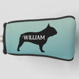 French Bulldog Silhouette Individuelle Name Golf Headcover