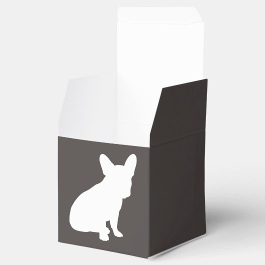 French Bulldog Silhouette Party Geschenkschachtel (Geöffnet)