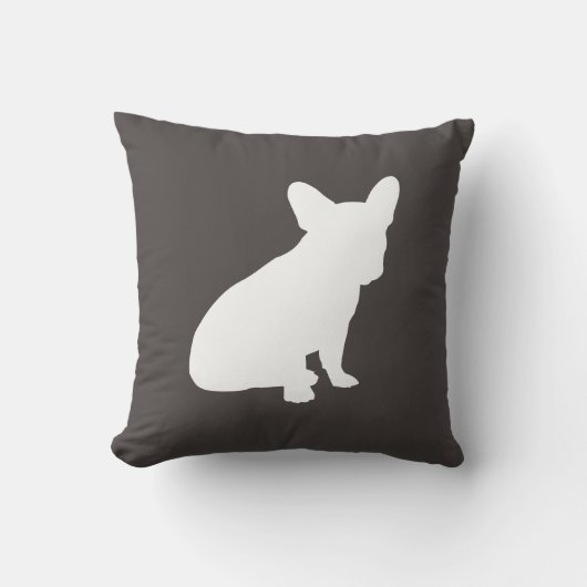 French Bulldog Silhouette Party Kissen (Vorderseite)