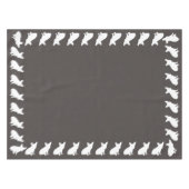 French Bulldog Silhouette Party Tischdecke (Vorderseite (Horizontal))