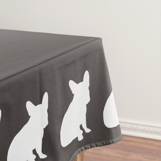 French Bulldog Silhouette Party Tischdecke (Beispiel)