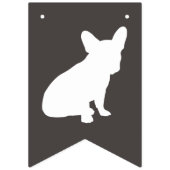 French Bulldog Silhouette Party Wimpelkette (Zweite Fahne)