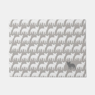 French Bulldog Silhouetten Pattern   Fun Frenchies Fußmatte
