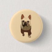 French Bulldog, Soft Peach Button (Vorderseite)