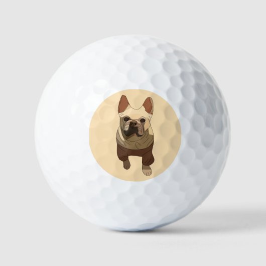 French Bulldog, Soft Peach Golfball (Vorderseite)