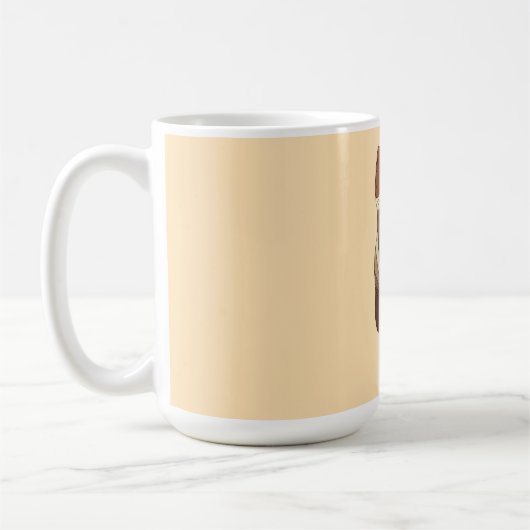 French Bulldog, Soft Peach Kaffeetasse (Links)