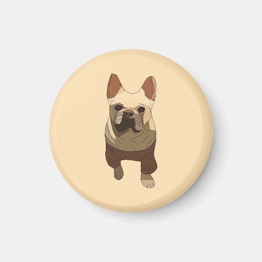 French Bulldog, Soft Peach Magnet (Vorne)