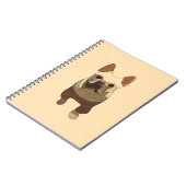 French Bulldog, Soft Peach Notizblock (Linke Seite)