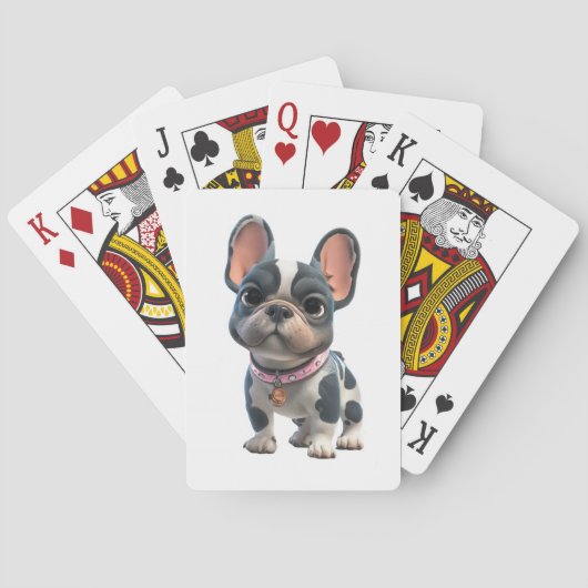 French Bulldog  Spielkarten (Rückseite)