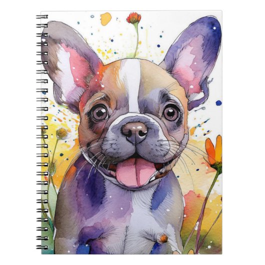 French Bulldog Spiral Notebook Notizblock (Vorderseite)