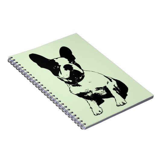 French Bulldog Spiral Notebook Notizblock (Rechte Seite)