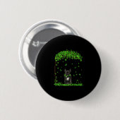 French Bulldog St Patricks Day Lover Irish Shamroc Button (Vorne & Hinten)