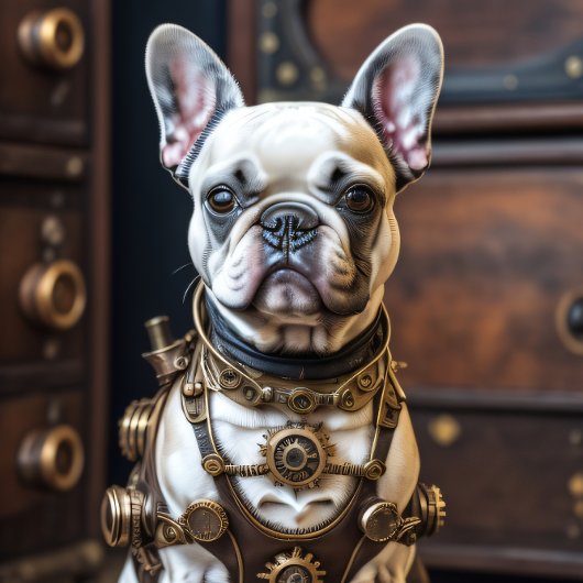 French Bulldog steampunk Puppy Seidenpapier
