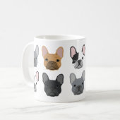 French Bulldog steht vor der Tasse - niedliche fra (Vorderseite Links)