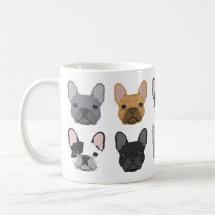 French Bulldog steht vor der Tasse - niedliche fra