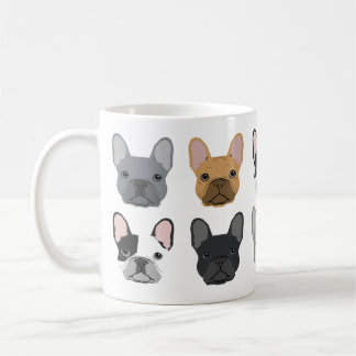 French Bulldog steht vor der Tasse - niedliche fra