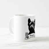 French Bulldog Stencil Personalisiert Kaffeetasse (Vorderseite Links)