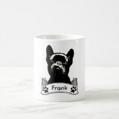 French Bulldog Stencil Personalisiert Kaffeetasse (Mittel)
