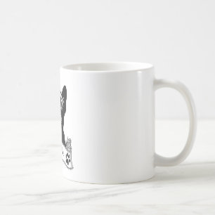 French Bulldog Stencil Personalisiert Kaffeetasse