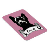French Bulldog Stencil Personalisiert Magnet (Rechte Seite)