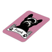French Bulldog Stencil Personalisiert Magnet (Linke Seite)