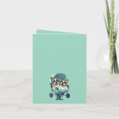 French Bulldog Stroller Karte (Rückseite)