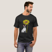 French Bulldog Sunflower Sunshine Frenchie Dog Wom T-Shirt (Vorne ganz)