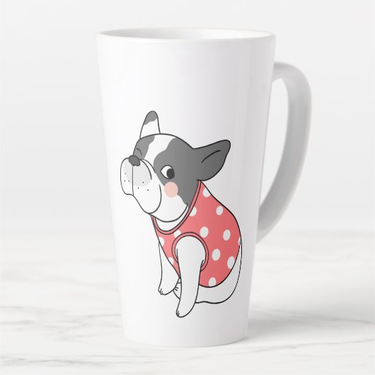 French Bulldog Tall Tasse (Rechte Ecke)