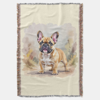 French Bulldog Tan Fawn-Colored Cute Frenchie Dog Decke