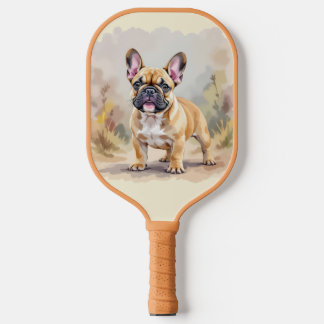 French Bulldog Tan Fawn-Colored Cute Frenchie Dog Pickleball Schläger