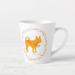 French Bulldog Tasse Personalisiert Pastell Orange
