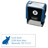 French Bulldog Themenparty - Baby Dusche blau Permastempel (Beispiel)