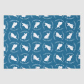 French Bulldog Themenparty - Baby Dusche blau Seidenpapier (Vorderseite)