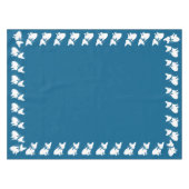 French Bulldog Themenparty - Baby Dusche blau Tischdecke (Vorderseite (Horizontal))