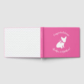 French Bulldog Themenparty - Babydusche pink Gästebuch (Voll)