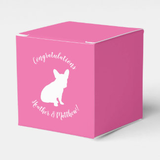 French Bulldog Themenparty - Babydusche pink Geschenkschachtel