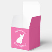 French Bulldog Themenparty - Babydusche pink Geschenkschachtel (Geöffnet)