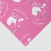 French Bulldog Themenparty - Babydusche pink Seidenpapier (Detail)