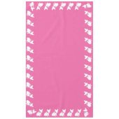 French Bulldog Themenparty - Babydusche pink Tischdecke (Vorderseite)