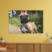 French Bulldog Throw Pillow Leinwanddruck (Insitu (Wohnzimmer))