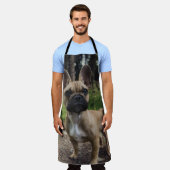 French Bulldog Throw Pillow Schürze (Getragen)