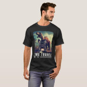 French Bulldog Time Travel Can Be Dangerous French T-Shirt (Vorne ganz)