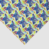 French Bulldog Tissue Paper Seidenpapier (Ausschnitt)